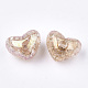 Perles en acrylique transparentes craquelées TACR-S148-04E-2