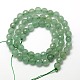 Chapelets de perles en aventurine vert naturel X-G-M037-6mm-01-2