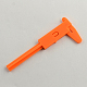 プラスチックノギス  レッドオレンジ  10.5x4.4x0.5cm X-TOOL-R084-3