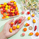 PandaHall 70pcs Fruit Charms Pendants 7 Style Fruit Simulation Pendants 3D Acrylic Fruit Charms Imitation Food Dangle Charms Links with Loop for DIY Craft Earring Bracelet Necklace Jewellery Making SACR-PH0002-09-4