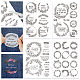 4 Sheets 11.6x8.2 Inch Stick and Stitch Embroidery Patterns DIY-WH0455-059-1