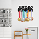 SUPERDANT Female Judo Medal Hanger Display Sports Medals Display Rack for 60+ Medals Wall Mount Ribbon Display Holder Rack Hanger Decor Iron Hooks Gifts for Athletes Judo Players ODIS-WH0021-447-6