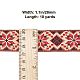 DELORIGIN 10 Yards Ethnic Style Jacquard Ribbon OCOR-WH0077-37B-6