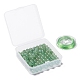 Perle rotonde di avventurina verde naturale 100pz 8mm DIY-LS0002-11-7