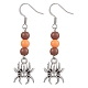 Orecchini pendenti in ottone&nbsp;EJEW-JE06037-1