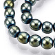 Non-magnetic Synthetic Hematite Beads Strands G-S096-4mm-1-2