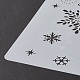 Креативный рождественский пластиковый трафарет X-DIY-L007-09-4