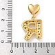 Латунные подвески из микро-паве KK-P281-01G-R-3