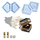 Stampi per scatole di immagazzinaggio per anelli a forma di diamante in silicone alimentare fai da te SIMO-PW0014-12-1