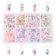 OLYCRAFT 8 Colors Openable Transparent Plastic Capsule Container KY-OC0001-05-1