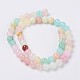 Natural Colorful Green Jade Beads Strands X-G-G757-01-4mm-2