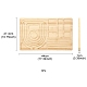 Tableros de diseño de pulsera de madera rectangular TOOL-YWC0003-06-4