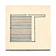 木材切断ダイ  鋼鉄で  DIYスクラップブッキング/フォトアルバム用  装飾的なエンボス印刷紙のカード  マットプラチナカラー  80x80x24mm DIY-WH0178-004-4