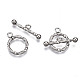 201 Stainless Steel Toggle Clasps STAS-R115-03-2