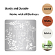 ステンレス鋼のカッティングダイステンシル  DIYスクラップブッキング/フォトアルバム用  装飾的なエンボス印刷紙のカード  ステンレス鋼色  花柄  160x160x0.5mm DIY-WH0238-024-6