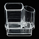 プラスチック製の化粧品収納ディスプレイボックス  ディスプレイスタンド  化粧オーガナイザー  透明  13.5x9.5x11cm ODIS-S013-16-3