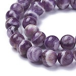 Natural Amethyst Beads Strands, Round, 10mm, Hole: 1mm, about 38pcs/strand, 14.9''(38cm)