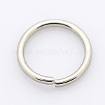 304 Edelstahl offenen Ringe springen, Edelstahl Farbe, 3.5x0.6 mm, 22 Gauge, Innendurchmesser: 3.8 mm