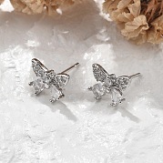 Серьги-гвоздики из циркония EJEW-R016-02P