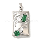 Латунные микро проложить кубического циркония подвески KK-K389-038P