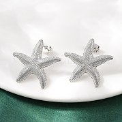 Латунь серьги EJEW-R032-06P