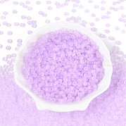 Прозрачные матовые цветные стеклянные бусины SEED-T007-12H