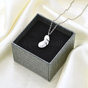 Ожерелье с подвеской из нержавеющей стали 304 NJEW-K255-23P