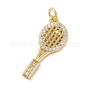 Подвески из латуни и прозрачного циркония с покрытием стойки KK-L216-058G