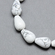 Натуральный Howlite нити шарика Gemstone G-T004-19