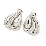 Серьги-гвоздики из латуни EJEW-Q811-12P