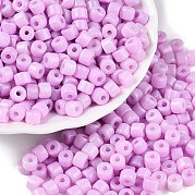 Непрозрачный стеклянный бисер с краской для выпечки SEED-T008-02S