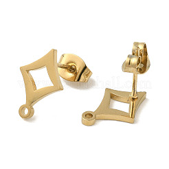 Ионное покрытие (ip) 304 нержавеющая сталь гвоздики фурнитура для сережек STAS-I206-72G