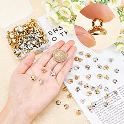 200 шт. 2 цвета ccb стиль пластиковые колпачки для бусин подвески&nbsp;CCB-SC0001-02