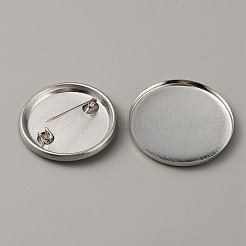 Железная брошь кабошон оправы безель DIY-WH0297-15B