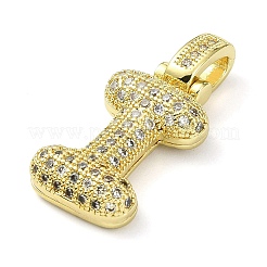 Messing micro pave klare zirkonia anhänger&nbsp;X-KK-M279-01G-I