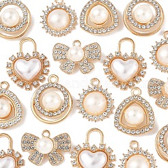 20 шт. 5 стиля подвески из сплава со стразами ALRI-FS0001-06