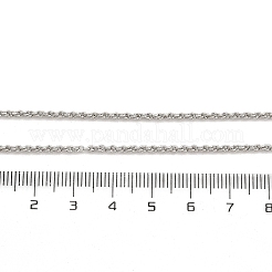 2 mm lange Halsketten aus Messingseil für Männer und Frauen&nbsp;NJEW-G160-18P