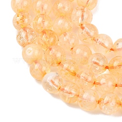 Природный цитрин бисер нитей&nbsp;G-E483-12-6mm