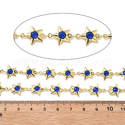 Латунные цепи со стеклянными звеньями CHC-R001-06G-04