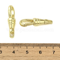 真鍮カニカン  カドミウムフリー＆ニッケルフリー＆鉛フリー  ゴールドカラー  26.5x8.5x6mm  穴：3mm&nbsp;KK-B089-25G
