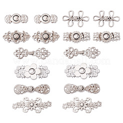 16 пара 8-х стильных регулируемых джинсовых булавок из сплава&nbsp;DIY-TA0013-01P