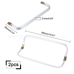 2шт алюминиевая ручка-рамка для кошелька&nbsp;FIND-PH0003-37