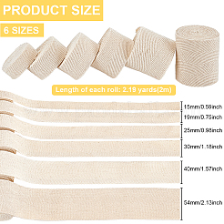 12м 6 стиля плоская лента из поликоттона и хлопчатобумажной саржи OCOR-BC0007-40A