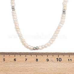 Ожерелья из натурального пресноводного жемчуга NJEW-D338-01P