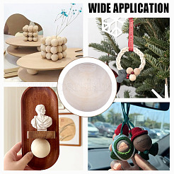 Незавершенные бусы из натурального дерева&nbsp;WOOD-WH0002-41