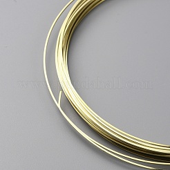真鍮クラフトワイヤー  正方形  生（メッキなし）  0.8x0.8mm  約19.69フィート（6m）/バンドル&nbsp;CWIR-WH0016-07B