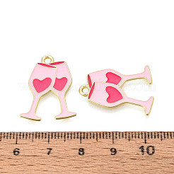 Подвески из сплава с эмалью ко дню святого валентина&nbsp;ENAM-T023-17B