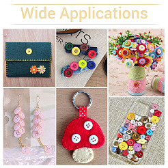 160 шт. 20 цвета пуговицы из смолы с 4 отверстиями&nbsp;BUTT-TA0001-29C