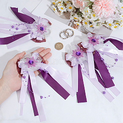 Accessoires décoratifs en alliage et ruban breloques pour chaussures&nbsp;DIY-CY0002-96B