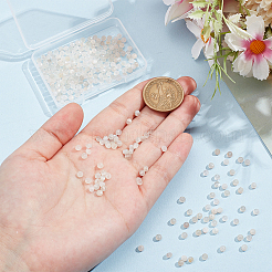 2 нити бусин из натурального белого лунного камня G-NB0005-78